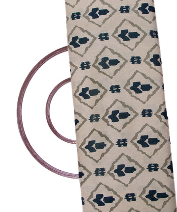 Light Grey Colour Unique Print Cotton Fabric